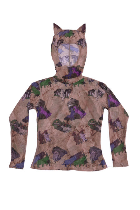 Top Con Mascara Tierra Perlada